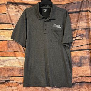 OGIO Men's Gray XL Polo Shirt EAA AirVenture Oshkosh 2019 Polyester